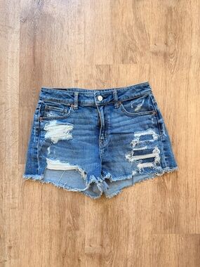 American Eagle High-Rise Distressed Denim Women's Shorts